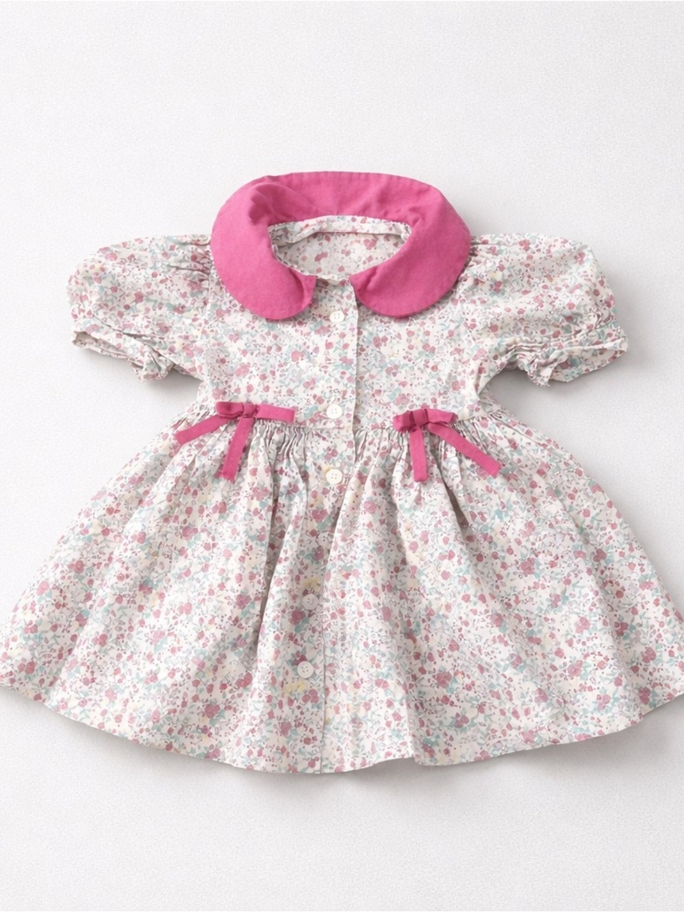 Floral Baby Dress | 0–6 Months | Peter Pan Collar